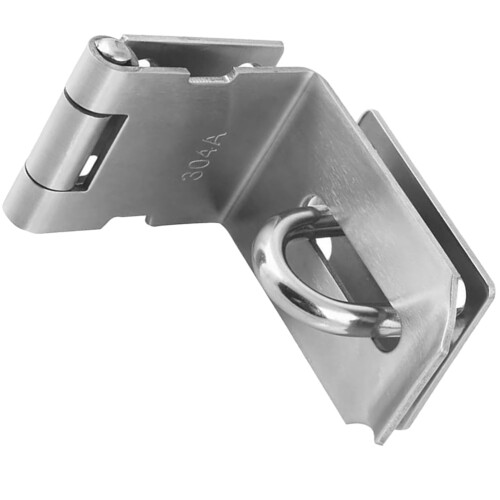 Stainless Steel Security Padlock Flip Locks Locking Gate Door Silver