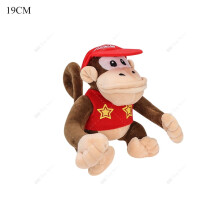 19 cm Super Bro's Game Diddy Kong Pluszowa Figurka Zabawki Uroczy Diddy Kong Długi Ogon Pluszowy Zwierzątko Peluche Prezent Urodzinowy Dla Dzieci