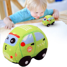 Weiches Plüsch-Polizeiauto, superniedliches blaues Streifenwagen-Plüschtier, hervorragendes Geschenk für Kinder oder Geburtstagsfeiern, 8,9 cm