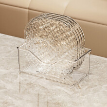 Plateaux de service en plastique avec base pour assiettes de fête, lavables au lave-vaisselle et réutilisables pour la cuisine, le camping et les