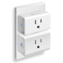 Ultra Mini15A Inteligentná Wi-Fi zásuvka, kompatibilná s Alexou, Google Home a IFTTT, certifikovaná UL, iba 2,4G WiFi, balenie 2 kusov, biela