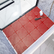 Alfombrilla de baño antideslizante entrelazada: impermeable, con diseño modular y drenaje para duchas, piscinas, patios, gimnasios y bañeras; de