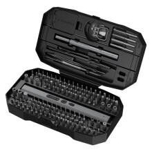 Juego de mini destornilladores eléctricos 153 en 1: inalámbrico, 140 puntas magnéticas, 3 niveles de torque, LED, 650 mAh, compatible con PC y