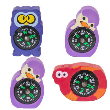 4Pcs Compass Hiking Survival,Comfortable Grip Compass for Kids,Boost Curiosity Military Gear