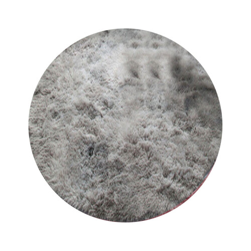 Runder, flauschiger Teppich, 60 x 60 cm