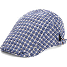 Verstelbare geruite pet (newsboy cap) voor mannen en vrouwen
