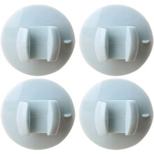 Lot de 4 supports pour spatules à riz avec ventouse – Support compact de 4,5 cm pour cuiseur à riz, pince pour casserole et support mural