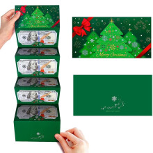 Enveloppes de Noël rouges et vertes pour cartes-cadeaux (lot de 12)