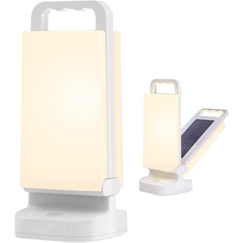 Solar-Campinglaterne, 6000 mAh, USB-aufladbar, LED