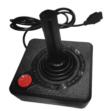 Joystick para juegos de Atari 2600, palanca de juego con palanca de 4 direcciones y botón de acción única, mando retro.
