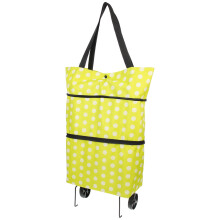 55Set Foldable Shopping Bag Handheld Wheel Bag for Camping Large Capacity Storage Pouch with Wheels