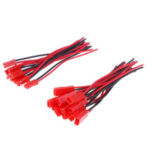 20 st 2-polig kontakt hane hona JST-kontaktkabel 22awg-kabel för RC-batteri