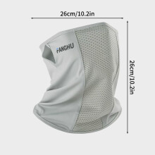 Maschera protettiva anti-UV, sciarpa traspirante anti-UV, maschera per escursionismo e ciclismo all'aperto, maschera in seta di ghiaccio con blocco