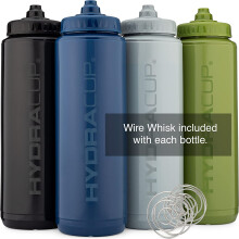 4er-Pack 32-oz-Quetschwasserflaschen mit Mixer-Schneebesen