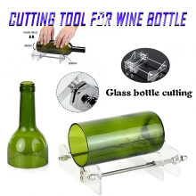 Glass Bottle Cutter,Bottle Cutter & Glass Cutter Kit for Wine Beer Whiskey Alcohol Champagne Bottles with Glass Cutter Tool Kit DIY (Clear)