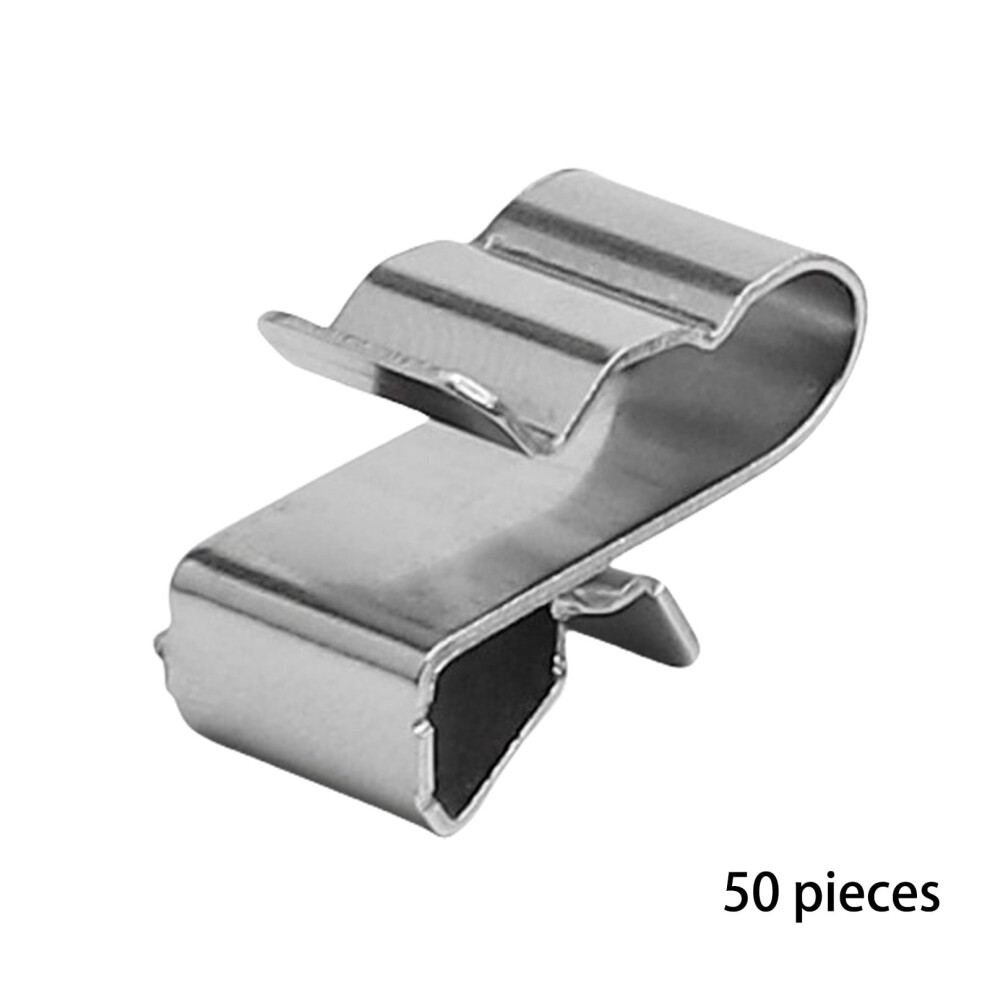 50Pcs Solar Panel Wire Clamp Stainless Steel Solar Cable Clamps Fastener Trailer Frame Wires Clamps Enduring 9399596062013