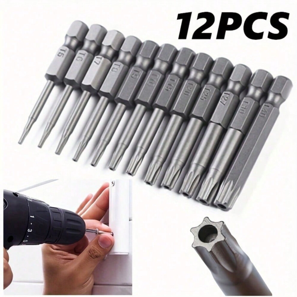 Hexagonal Handle Hollow Plum Blossom Screwdriver Set Â High Hardness, Strong Magnetic, Compatible With Flashlight/Drill 9399596062068