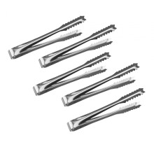 Roestvrijstalen keukentang 19 cm 5 stuks