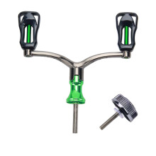 Fishing Reel Double Rocker Arm Handle Grip Aluminum Alloy Rocker Arm Double-end Handle Grip for 1000-4000 Model