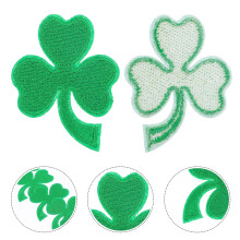 9Pcs St Patricks Day Decorative Shamrocks Patch for DIY Coats Hats and Crafts