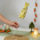 Påskeharefigur pastellfarget flokket 11 tommer 4