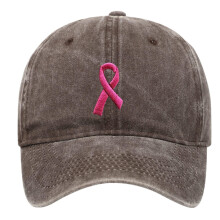 Gorra de béisbol con diseño de cáncer de mama para mujer, bordada, ajustable, regalo para mujeres con cáncer de mama.