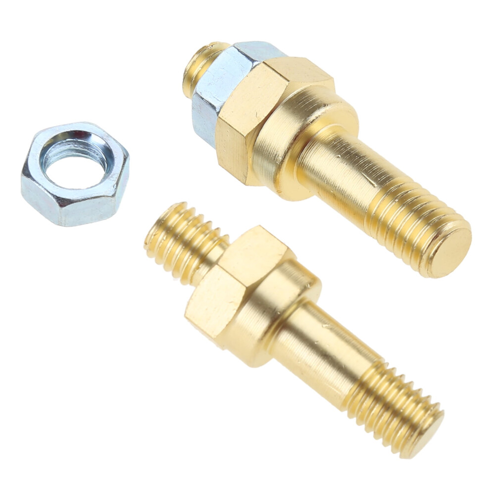 2Pcs Studs Side Post Terminal Adapter Bolt Standard Side Post Extender Studs Brass And Long 9405492927506