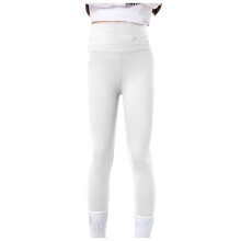 Girls' High-Waisted Slim Fit Leggings, Pure White, Size 12-14Y – Comfortable Yoga & Casual Pants for School, Play & Spring/Summer