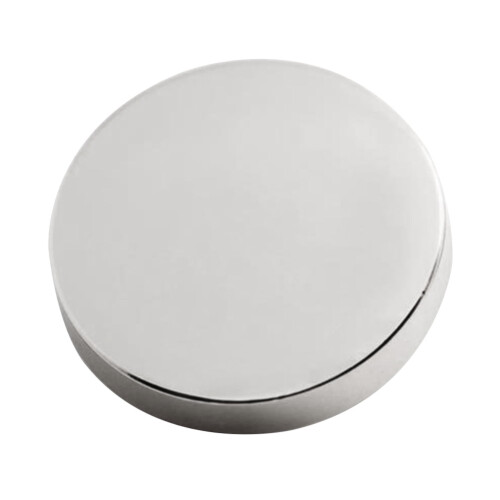 KALLORY 20 stk. flate runde metallknapper, sinklegering, 2,5 cm
