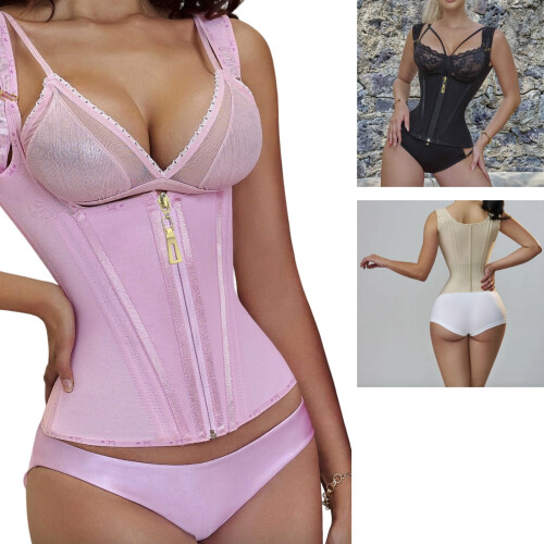 Cinta modeladora abdominal com fecho de zíper, 4 tamanhos 1