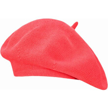 Gorro de verano de punto fino para mujer, estilo boina, holgado, francés, suave, de color liso.