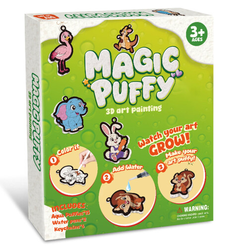 Κιτ ζωγραφικής υφής 3D Aqua Puffs – 15 τεμαχίων χωρίς ακαταστασία