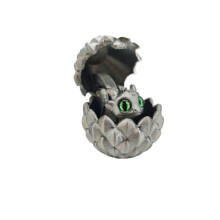 1 pezzo Statuetta di uovo di drago stampata in 3D Animale Drago Fidget Occhi Simulazione Accessori per la casa