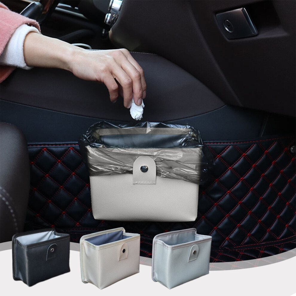 Leakproof Car Trash Can With Lid, Small Cup Holder Garbage Bin For Truck/Suv Auto Interior Â Compatible With Most Vehicles 9405492169760