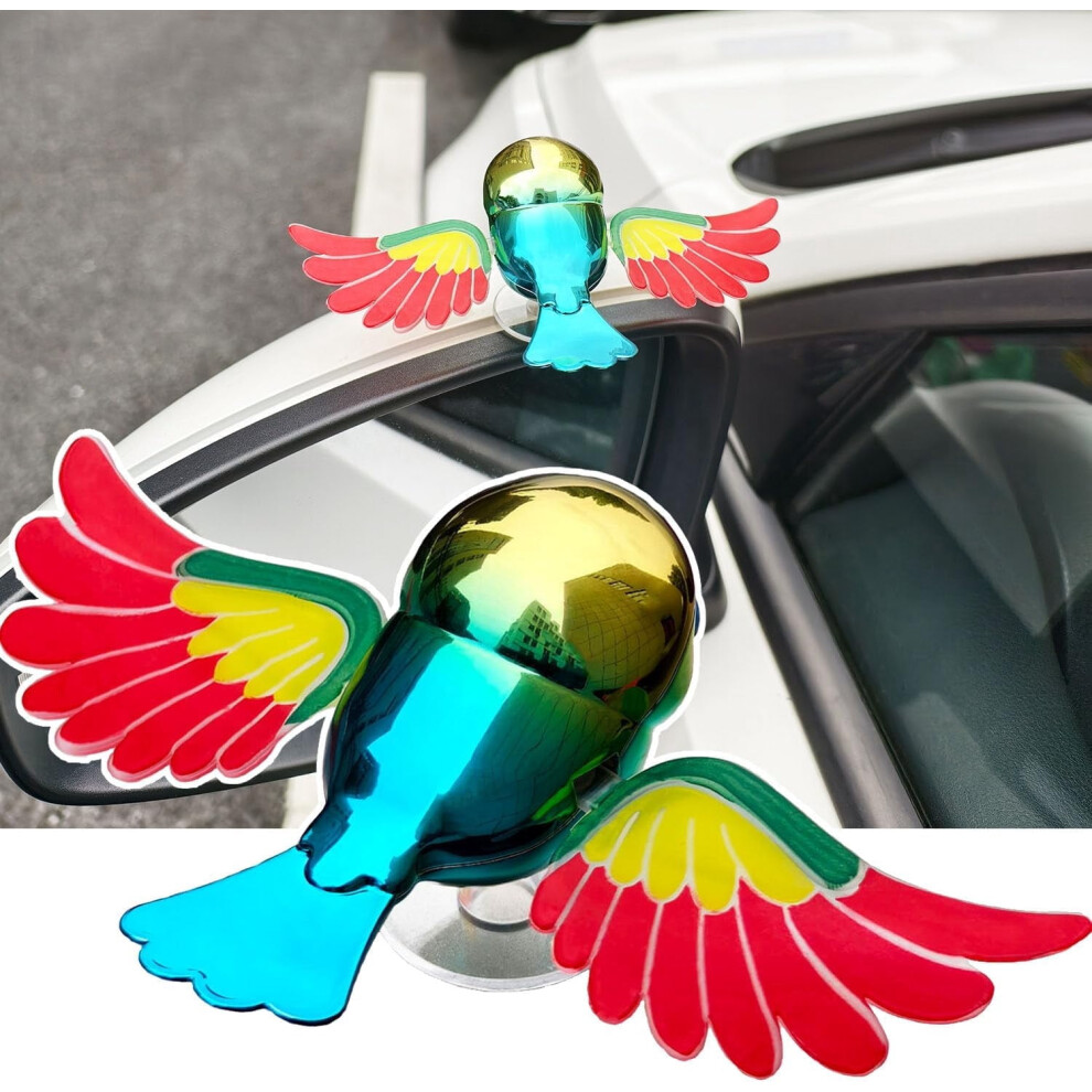 Fun Flaps Wings Flying Birds Car Sticker For Hood, Roof, Mirror, Trunk Â 1Pc (Compatible With Sedan/Suv/Pickup) Blue/Purple 9422877337149