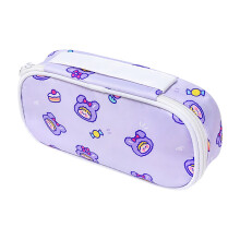 Pennentasje, etui, grote opbergkoffer voor schoolspullen en cosmetica, bureau-organizer, zwart, van FAJHHA