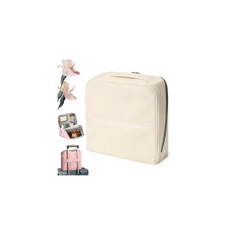 Cosmetic Bag PU Water-Resistant Freestanding with