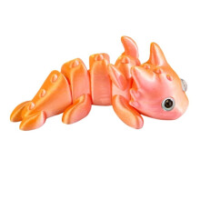 3D-geprinte reuzensalamanderfiguur met beweegbare gewrichten