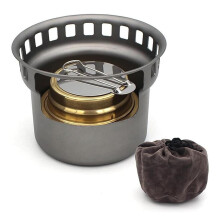Titanium alcoholbrander voor kamperen (1 stuk)