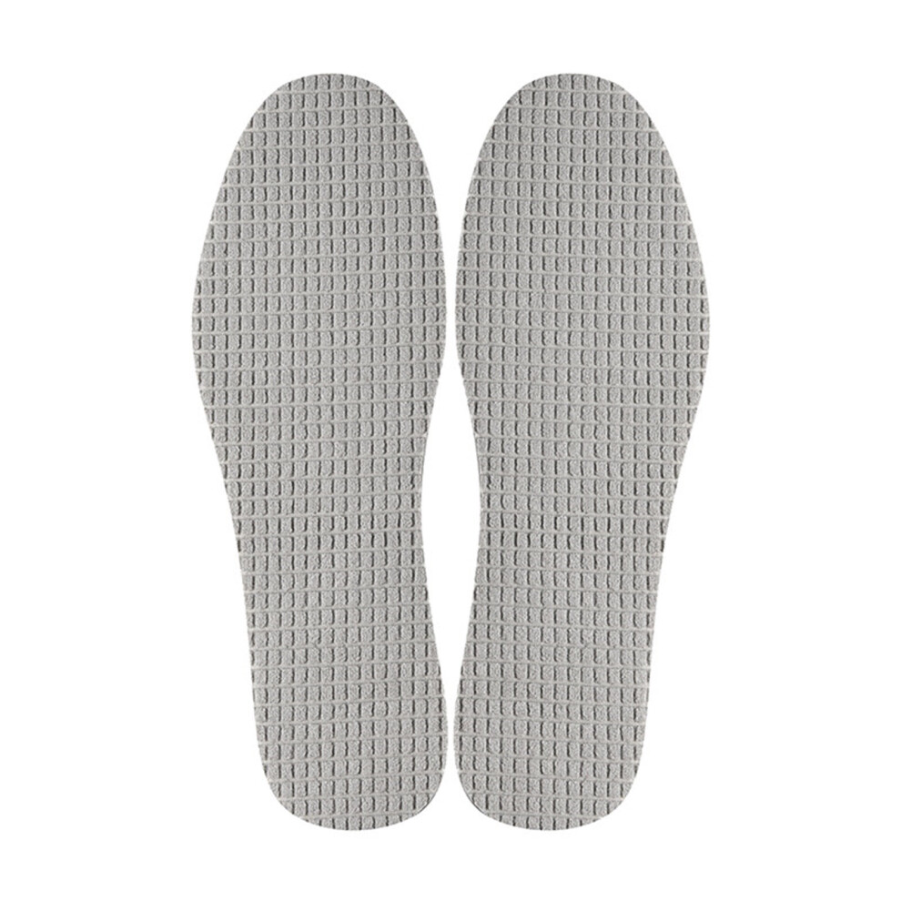 Barefoot Shoe Pads 4 Pairs Latex Base Absorbent Terry Cloth Fabric Shoe Inserts Insoles for Odor Control Feet Size 35-46