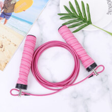 Steel Fitness Jump Rope for Adults, Sweat-Absorbent, Durable Outdoor Exercise, 1 Piece