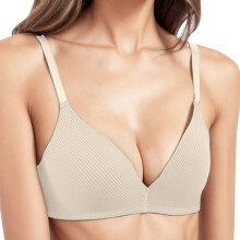 Bras for Women,Comfortable Triangle Cup Bra with Adjustable Straps for Everyday Casual Wear,Sports Bras for Women,Beige,34