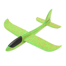 Airplane Model Figurine, Hand-Launched Glider Aircraft, Foam Glider, Outdoor Toys, Green