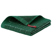 Torchons de cuisine en coton quadrillé 30 x 30 cm, verts, 1 pièce