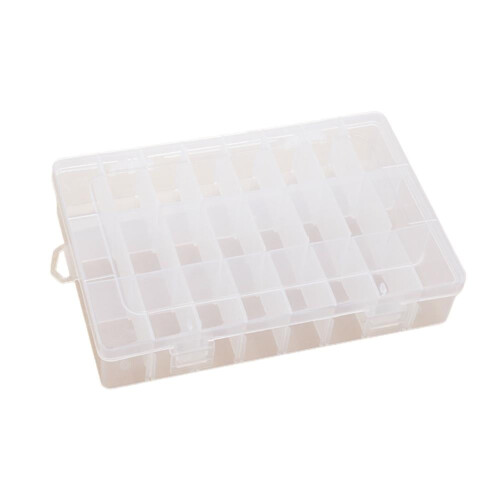 24-compartment Plastic Storage Box