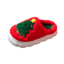 Pantoufles de Noël pour femmes et hommes, douces et moelleuses, style sapin de Noël, pour l'intérieur et l'extérieur.