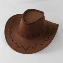 Chapeau de cowboy en daim pour enfants, idéal pour les fêtes à thème, les déguisements et les tout-petits – Compatible avec les costumes