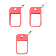 Sealbhóir Silicone 30ml do Bhuidéil Cumhráin agus Buidéal Sláintíochta Láimhe Cás Eochairshlabhra Iniompartha Muinchille Cosanta Leaisteach