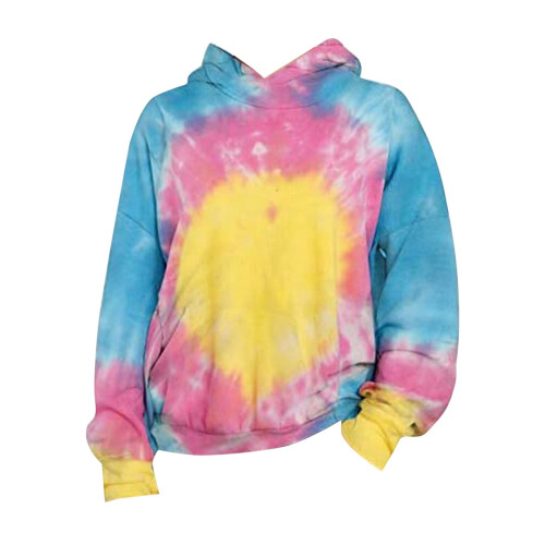 Φούτερ με κουκούλα, Unisex παιδικό φούτερ Tie Dye για αγόρια και κορίτσια με κουκούλα