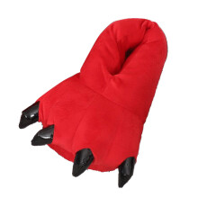 Pantoufles pour femmes, pantoufles en peluche mignonnes avec motif tigre et dinosaure, chaudes, douces et confortables, pour l'intérieur et la